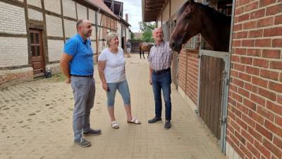 v.l.: Thomas Staudt, Steffi und R�diger Albrecht