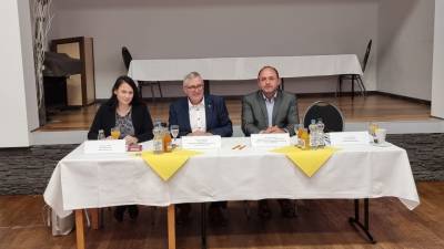 v.l. Elisa Heinke, Dr. J�rgen Ude, Thomas Staudt Mdl
