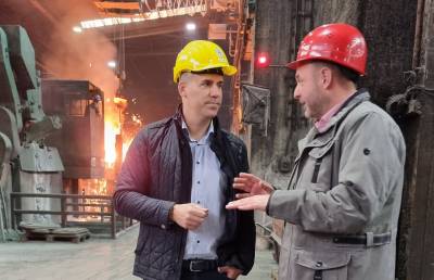 v.l.: Gesch�ftsf�hrer Stefan Maier und Thonmas Staudt MdL 