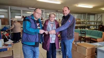 v.l. Ohlov Volodymir, Renate Mollenhauer, Thomas Staudt MdL 