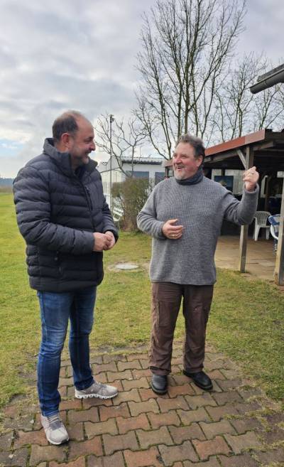v.l. Thomas Staudt MdL, Vorsitzender Frank Kunde