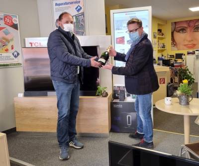 Gratulation 20j�hriges Bestehen - Frank D�bbelin - Tangerm�nde