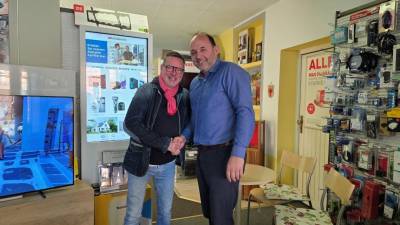 v.l. Frank D�bbelin und Thomas Staudt MdL