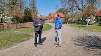 Gespr�chsrunde mit Ortsb�rgermeister Andreas Dertz in Klietznick