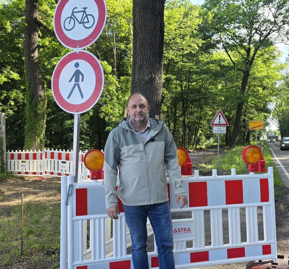 Thomas Staudt am Radweg zwischen Tangerh�tte und Wei�ewarte